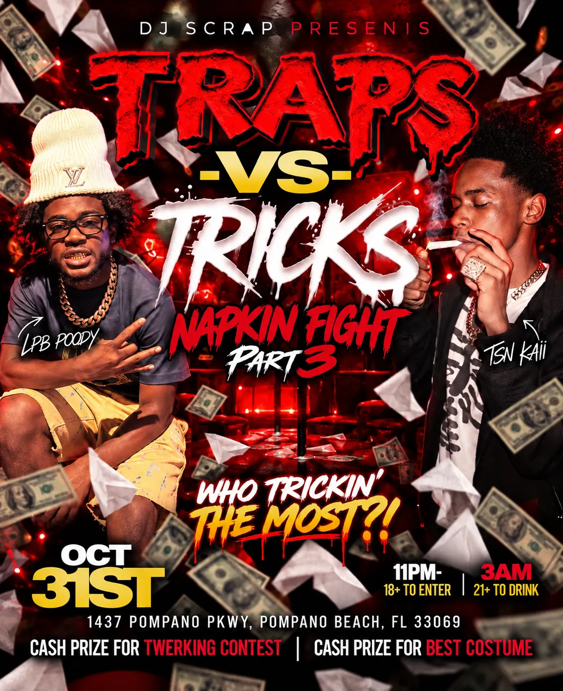 TRAPS VS TRICKS 🎃 NAPKIN FIGHT PART 3
