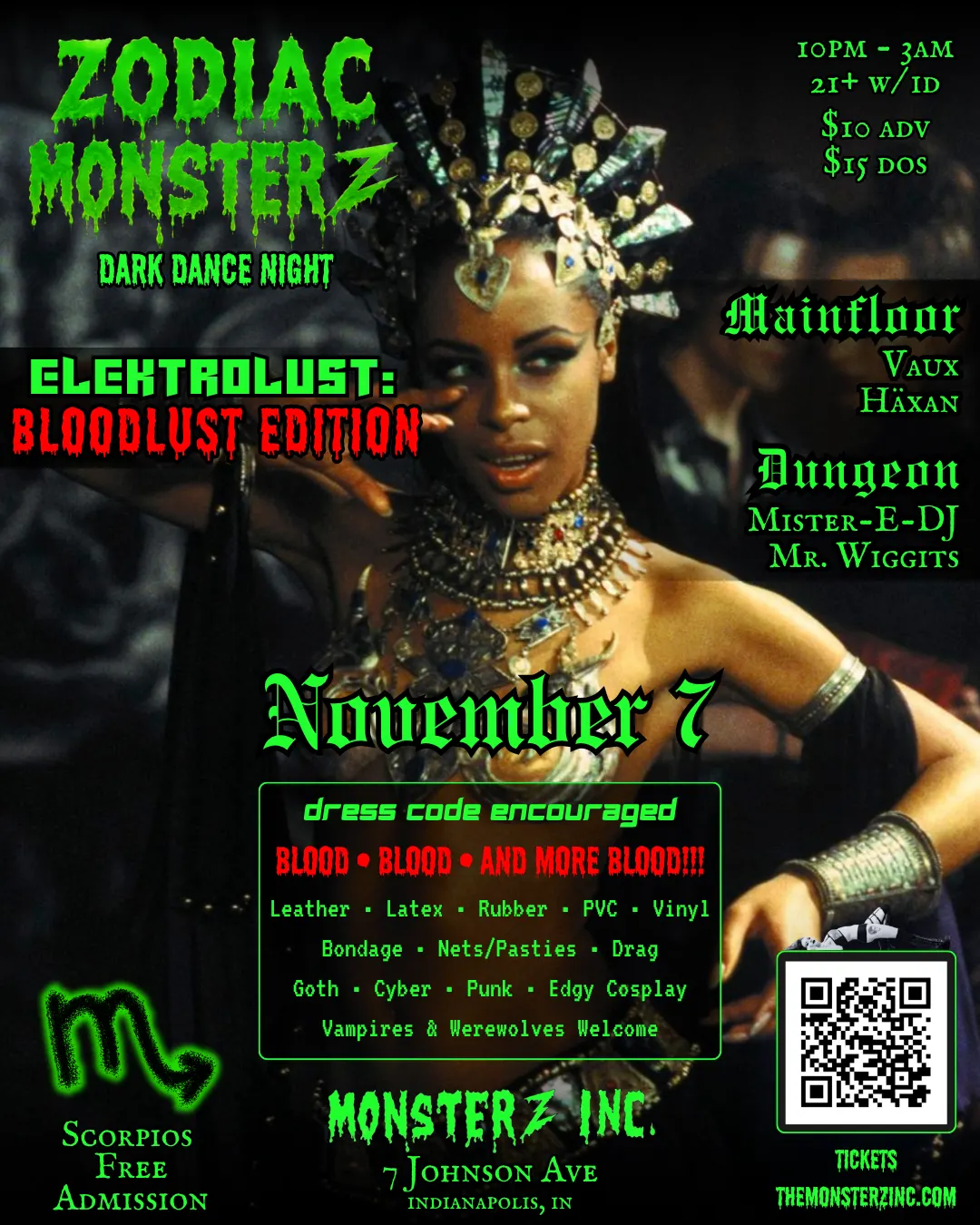 MONSTERZ INC PRESENTS: ZODIAC MONSTERZ - SCORPIO: ELEKTROLUST (BLOODLUST EDITION)
