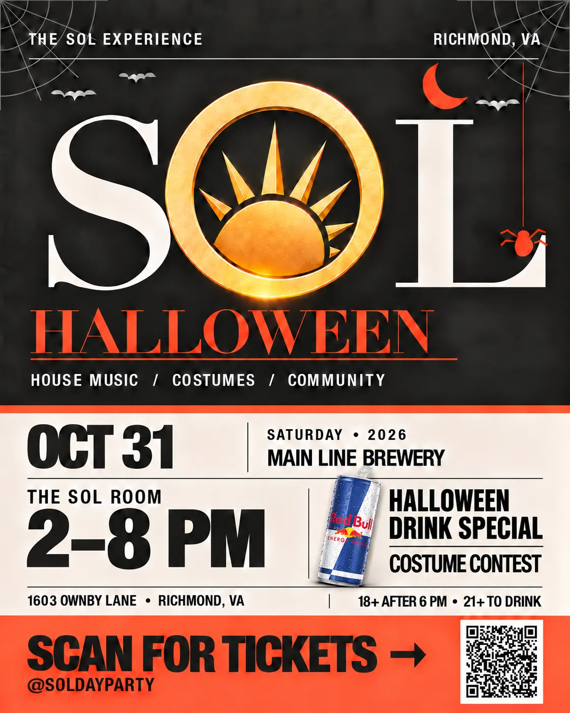 SOL Day Party: Halloween at Main Line