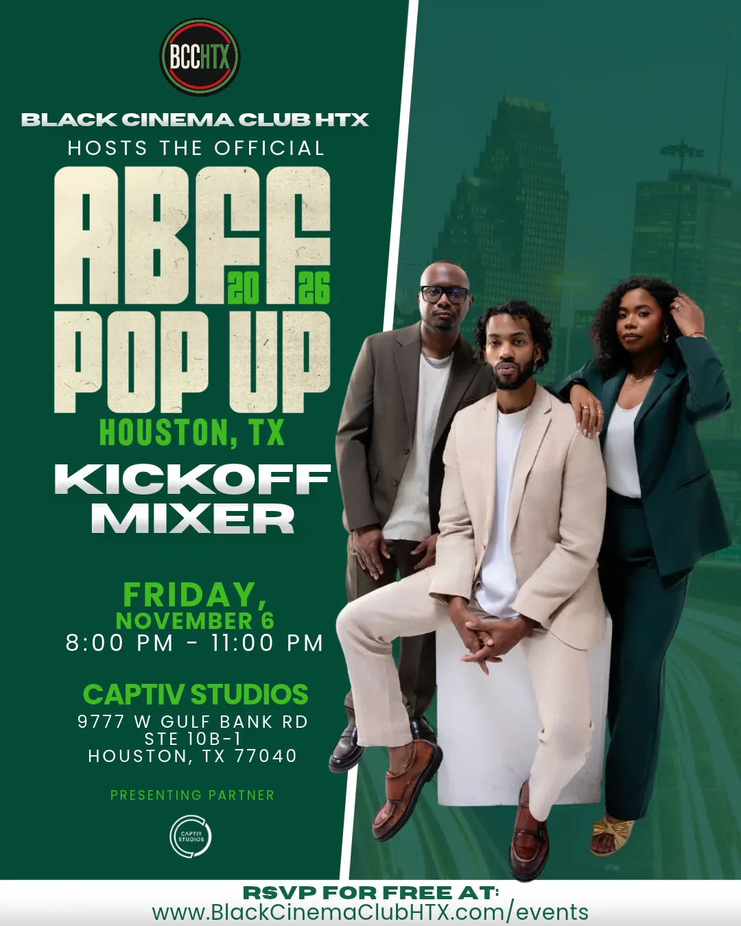 BCCHTX Presents - ABFF Pop Up Houston Kickoff Mixer
