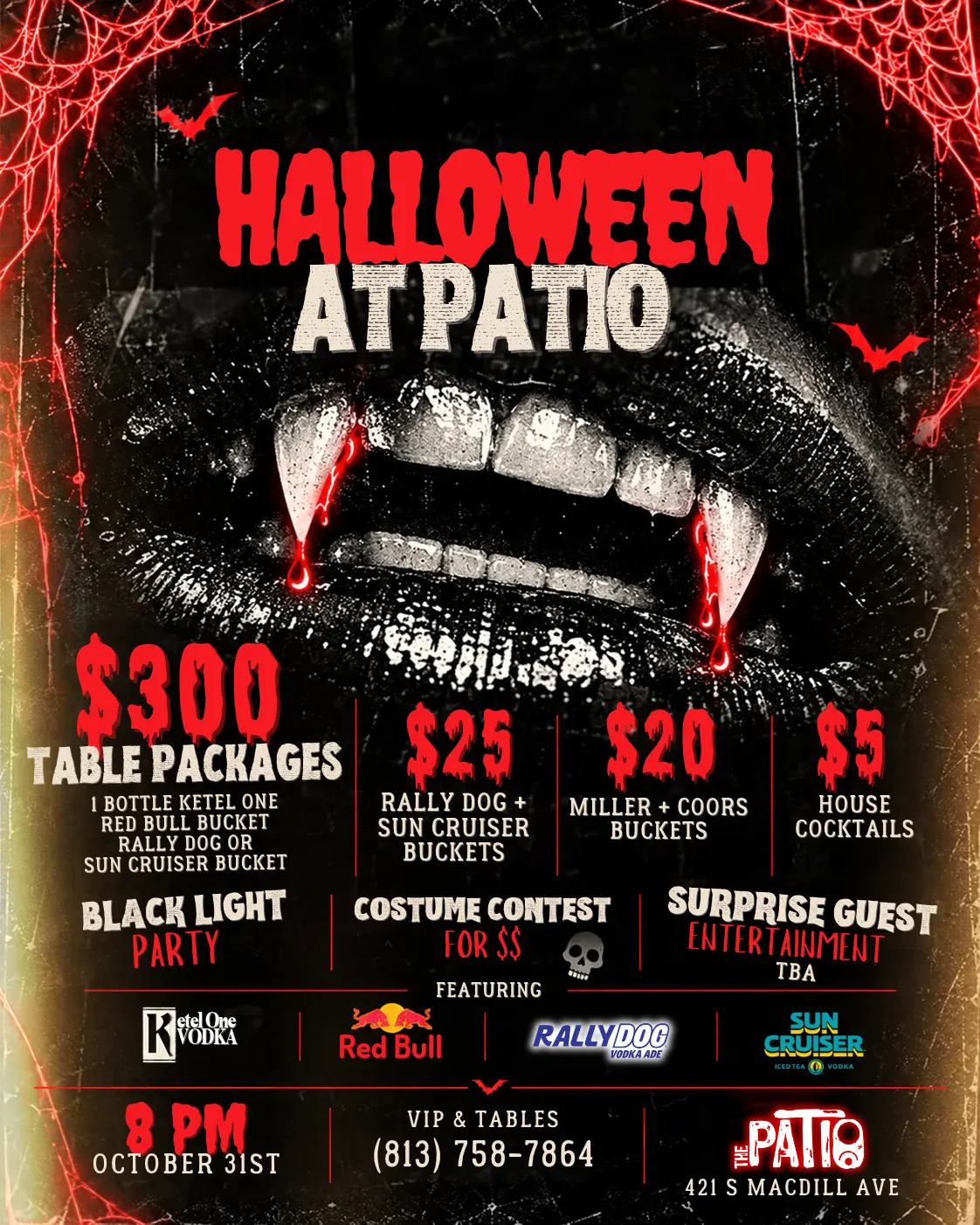 Halloween at Patio 🩸🦇