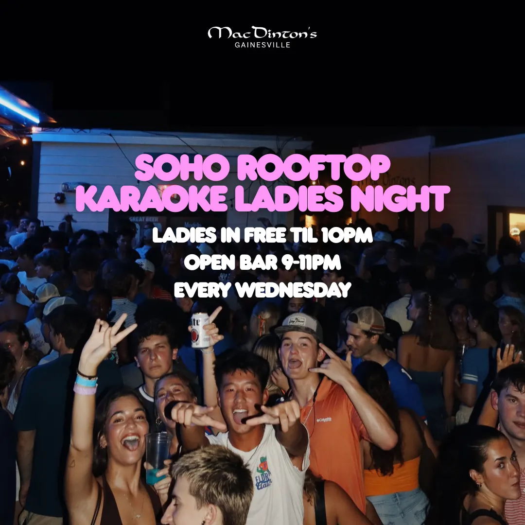 SOHO Rooftop Karaoke Ladies Night @ Mac's GNV