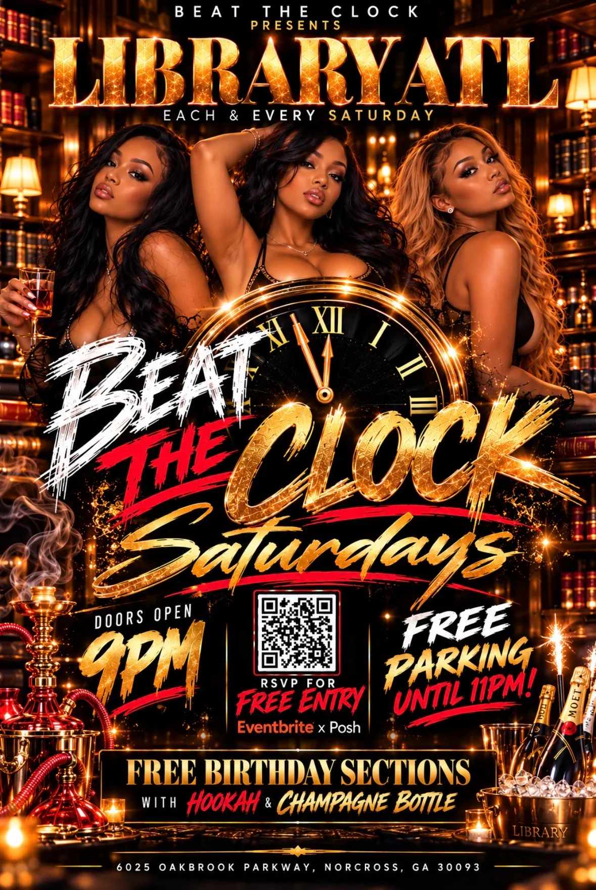 BEAT THE CLOCK SATURDAY'S @ LIBRARY ATL