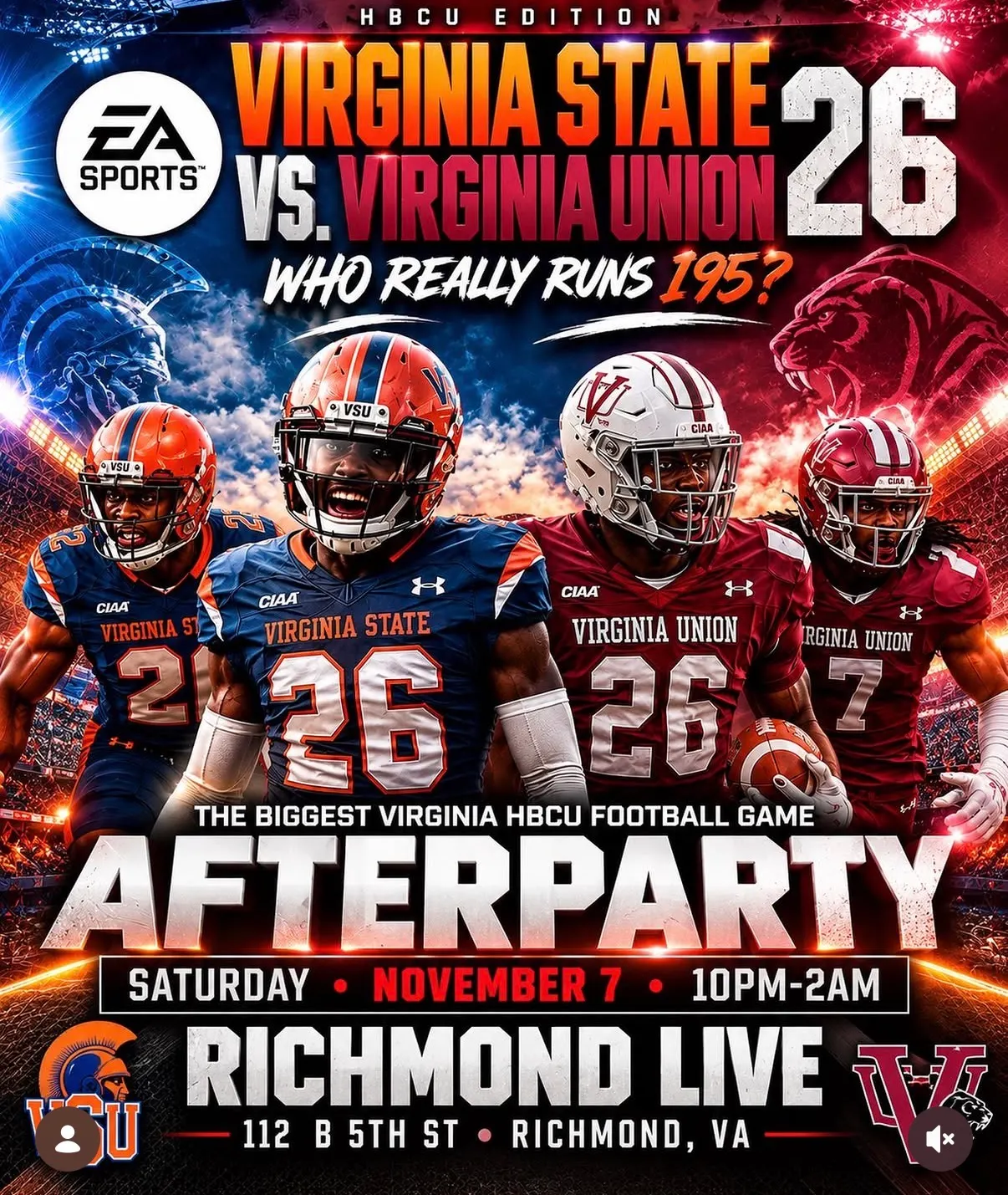 Virginia State vs Virginia Union After Party