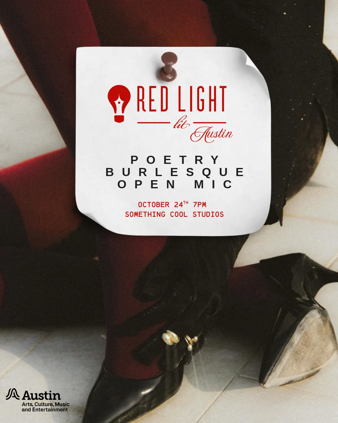 Red Light Lit Austin Poetry Burlesque and Open Mic
