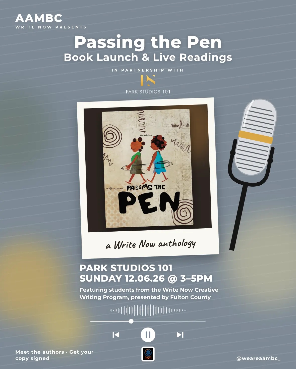 Passing the Pen signing and reading