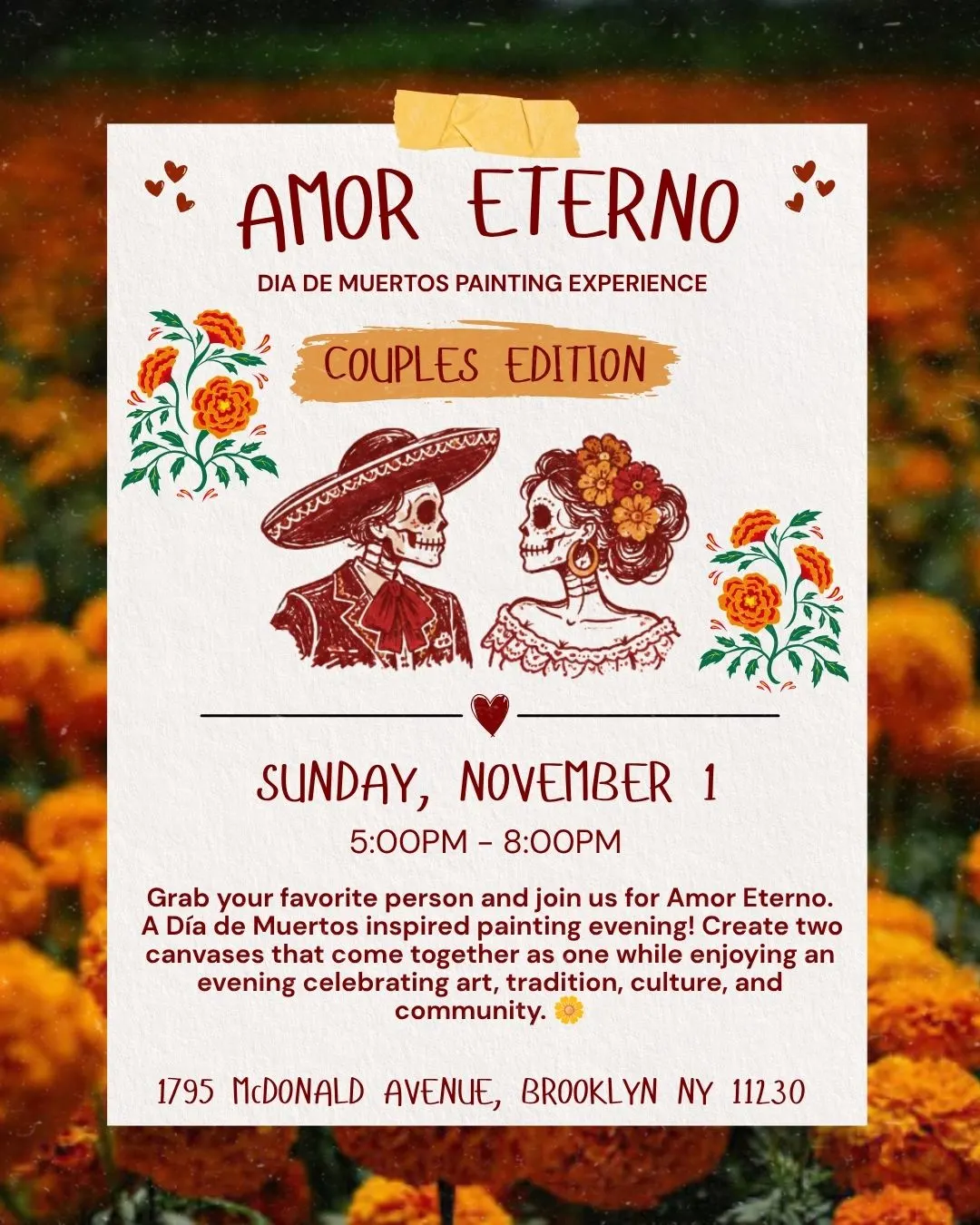 AMOR ETERNO : Dia de Muertos Painting Experience