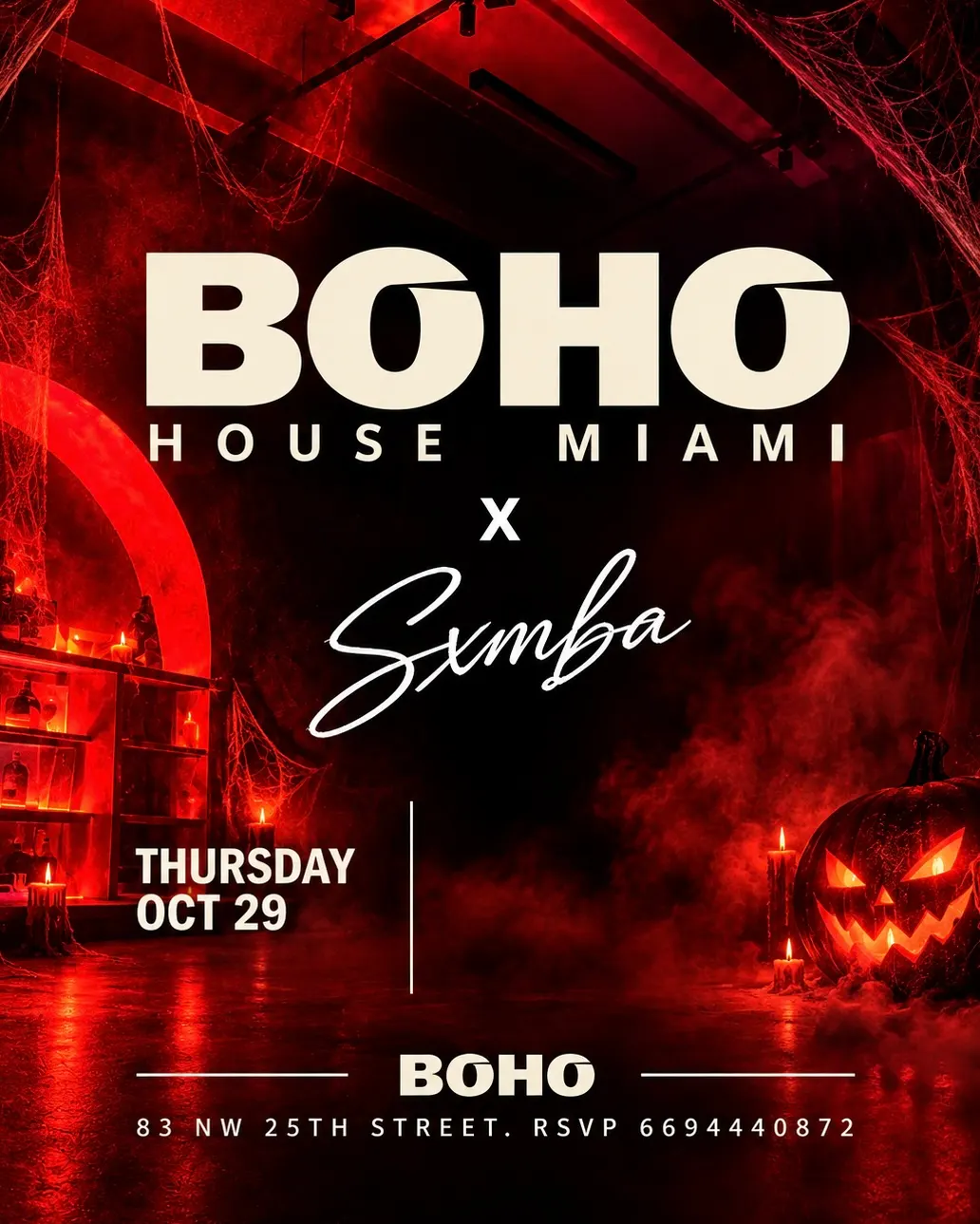 SXMBA HALLOWEEN AT BOHO HOUSE MIAMI
