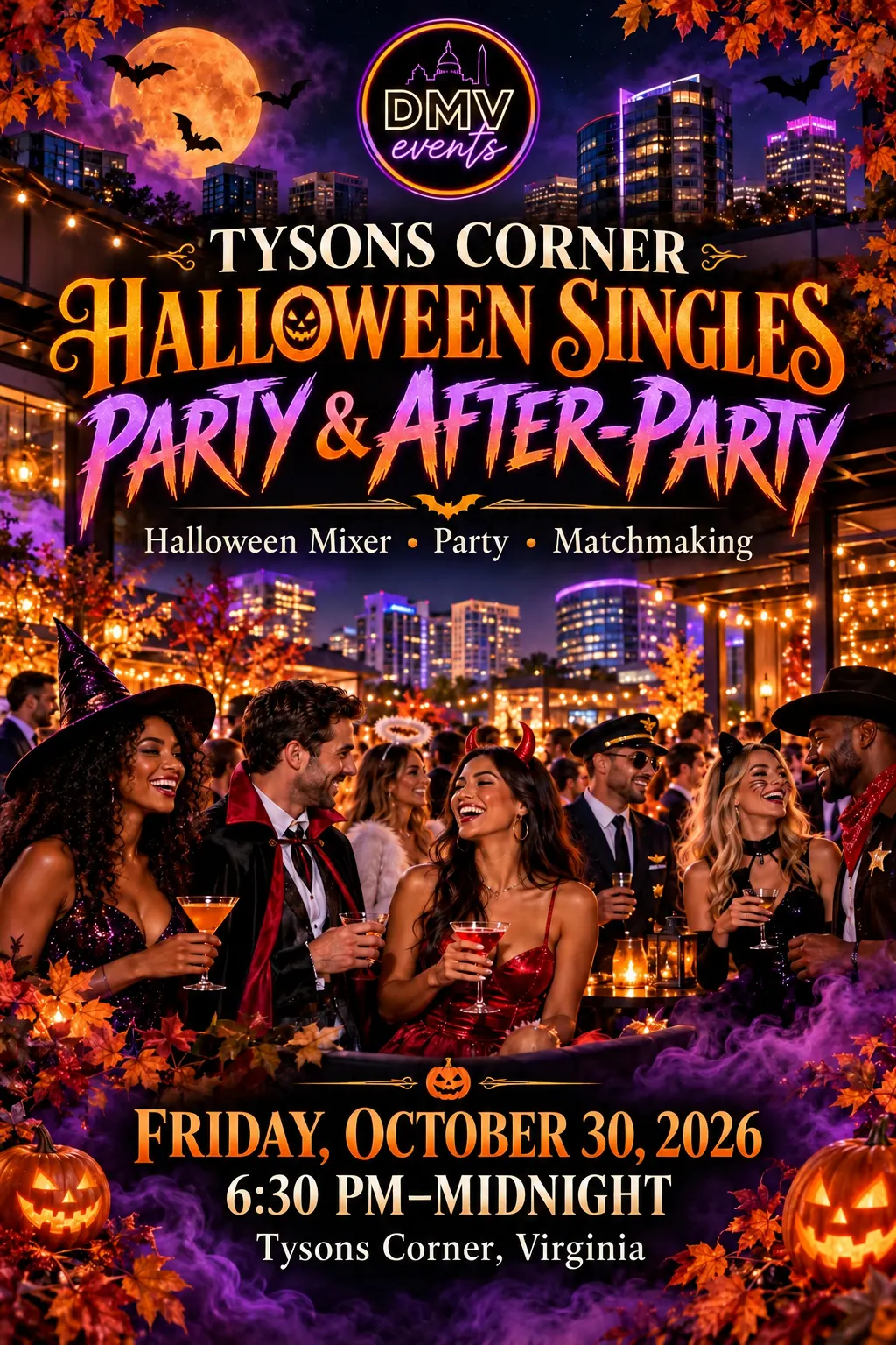 🎃 TYSONS CORNER HALLOWEEN SINGLES PARTY & AFTER-PARTY 👻 (Copy)