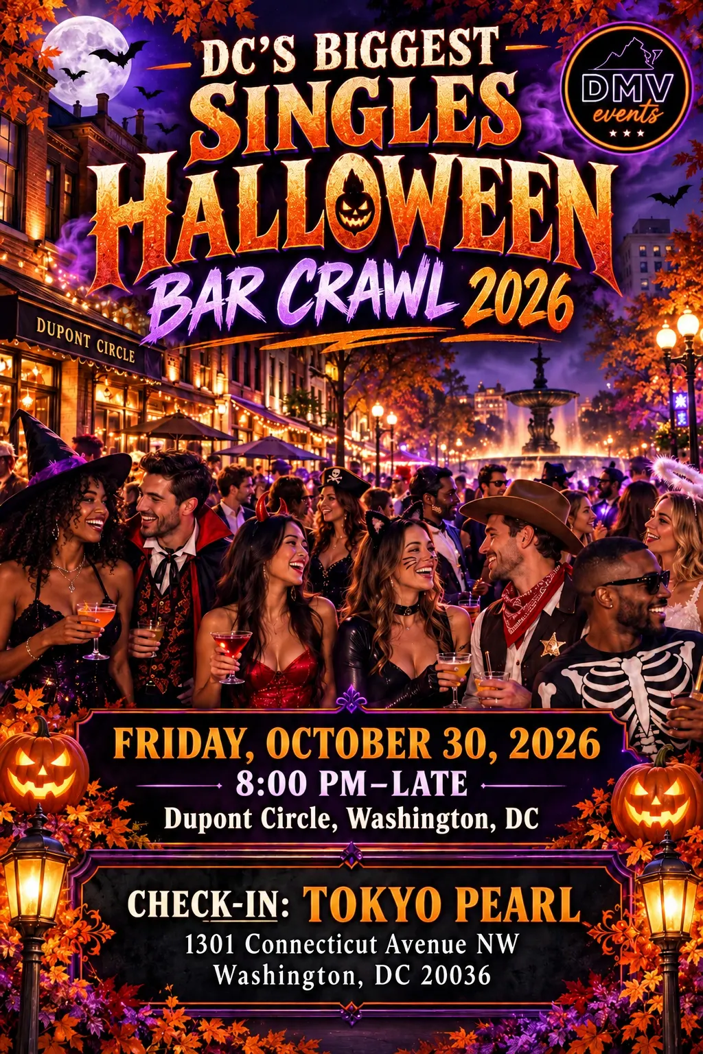 🎃 DC’S BIGGEST SINGLES HALLOWEEN BAR CRAWL 2026 👻 (Copy)