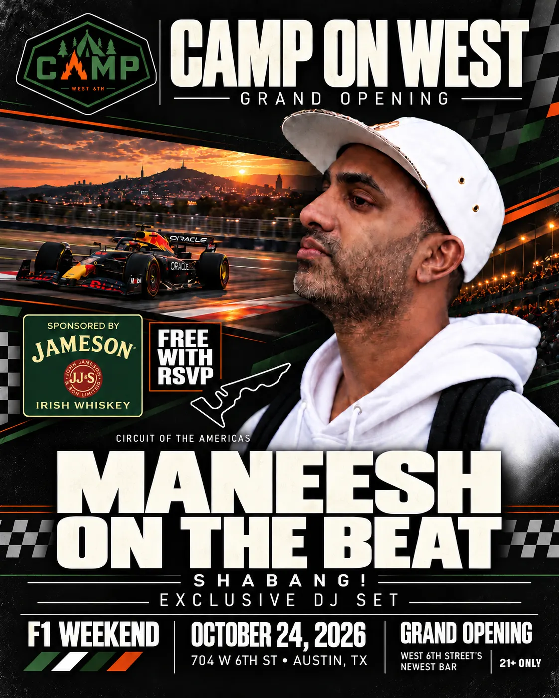 DRAKE'S DJ AT CAMP ON WEST MANEESH ON THE BEAT 🏎️💨