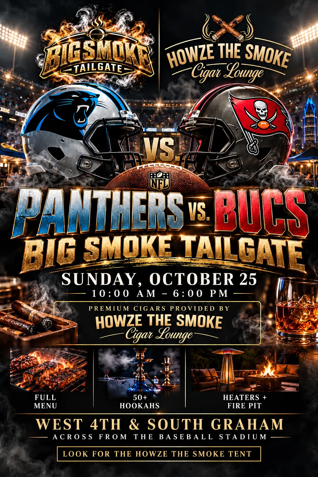 PANTHERS VS BUCS TAILGATE PARTY