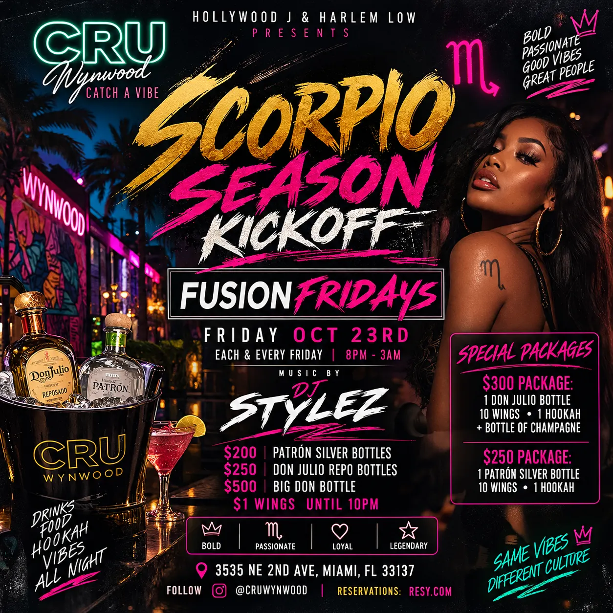 Fusion Fridays At Cru Wynwood