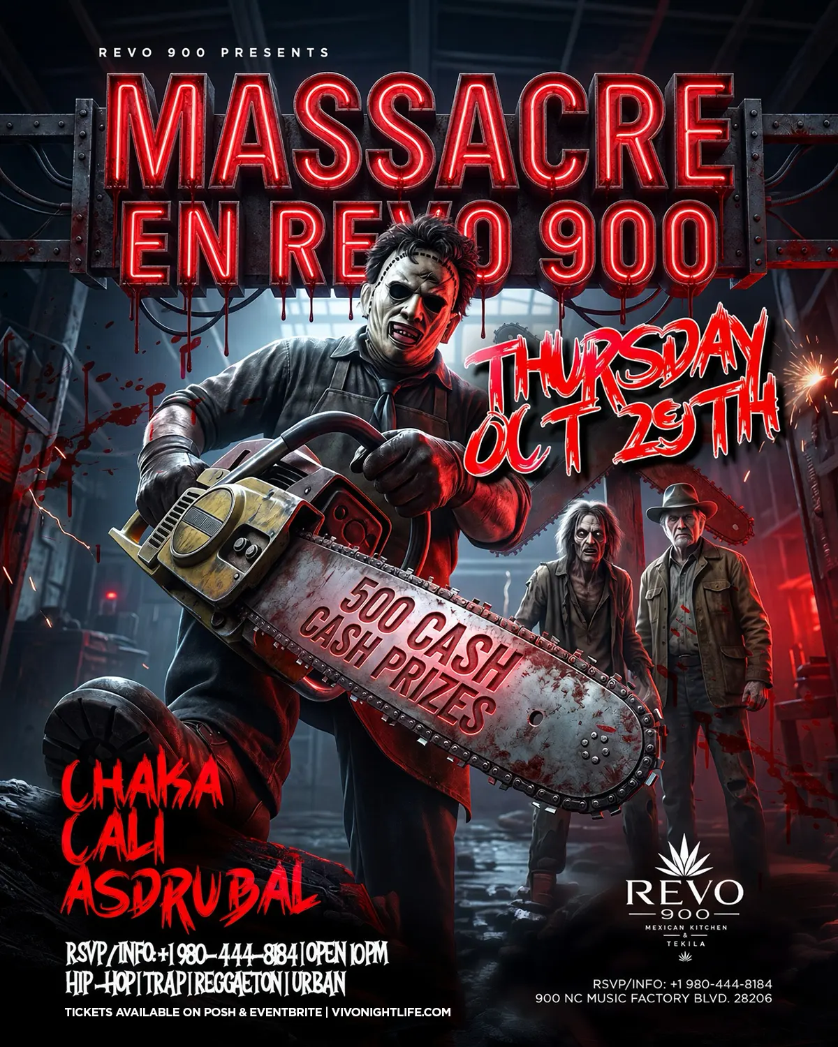 Massacre en Revo 900 · Halloween Thursday · October 29
