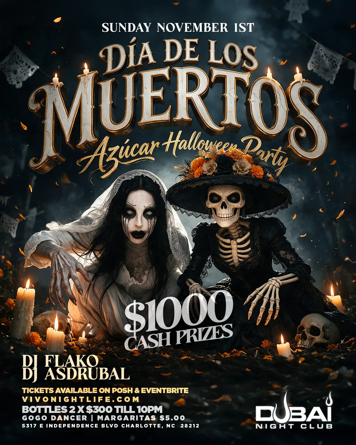Día de los Muertos · Azúcar Halloween Party · Dubai · November 1