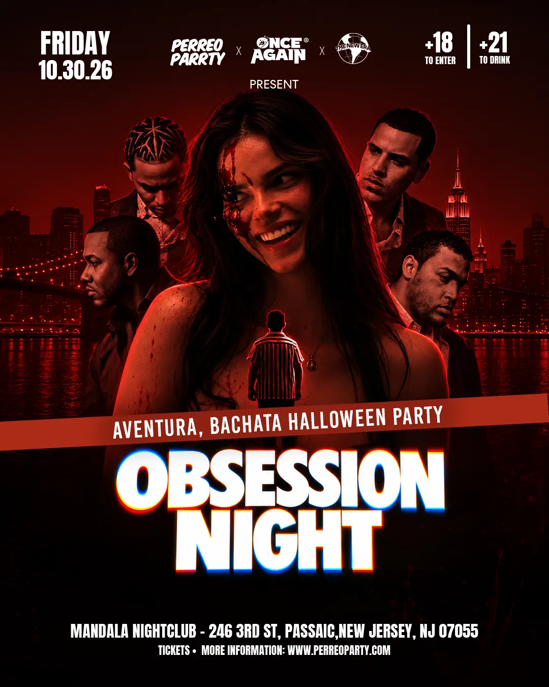 Obsession Night - Halloween Bachata Dance Party | In New Jersey (18+)