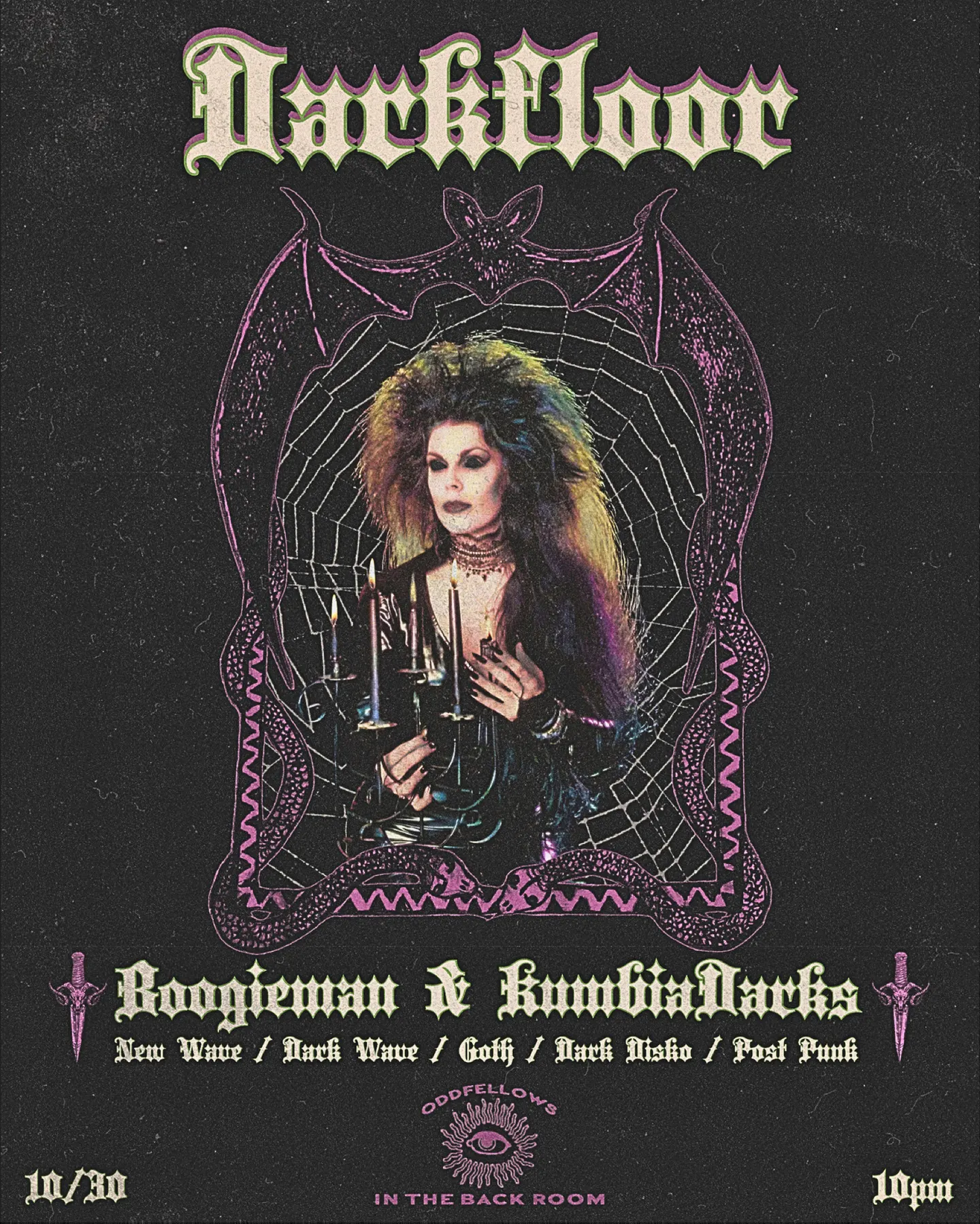 DARKFLOOR - Goth Night @ Oddfellows w Boogie Man & Kumbia Darks