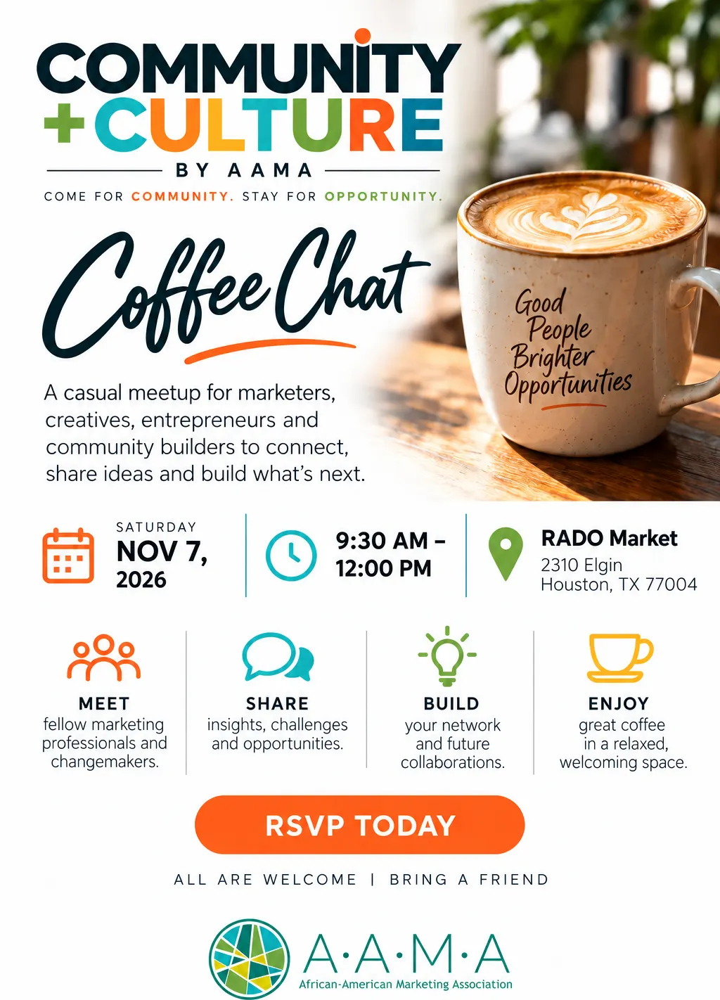 Community + Culture Coffee Chat