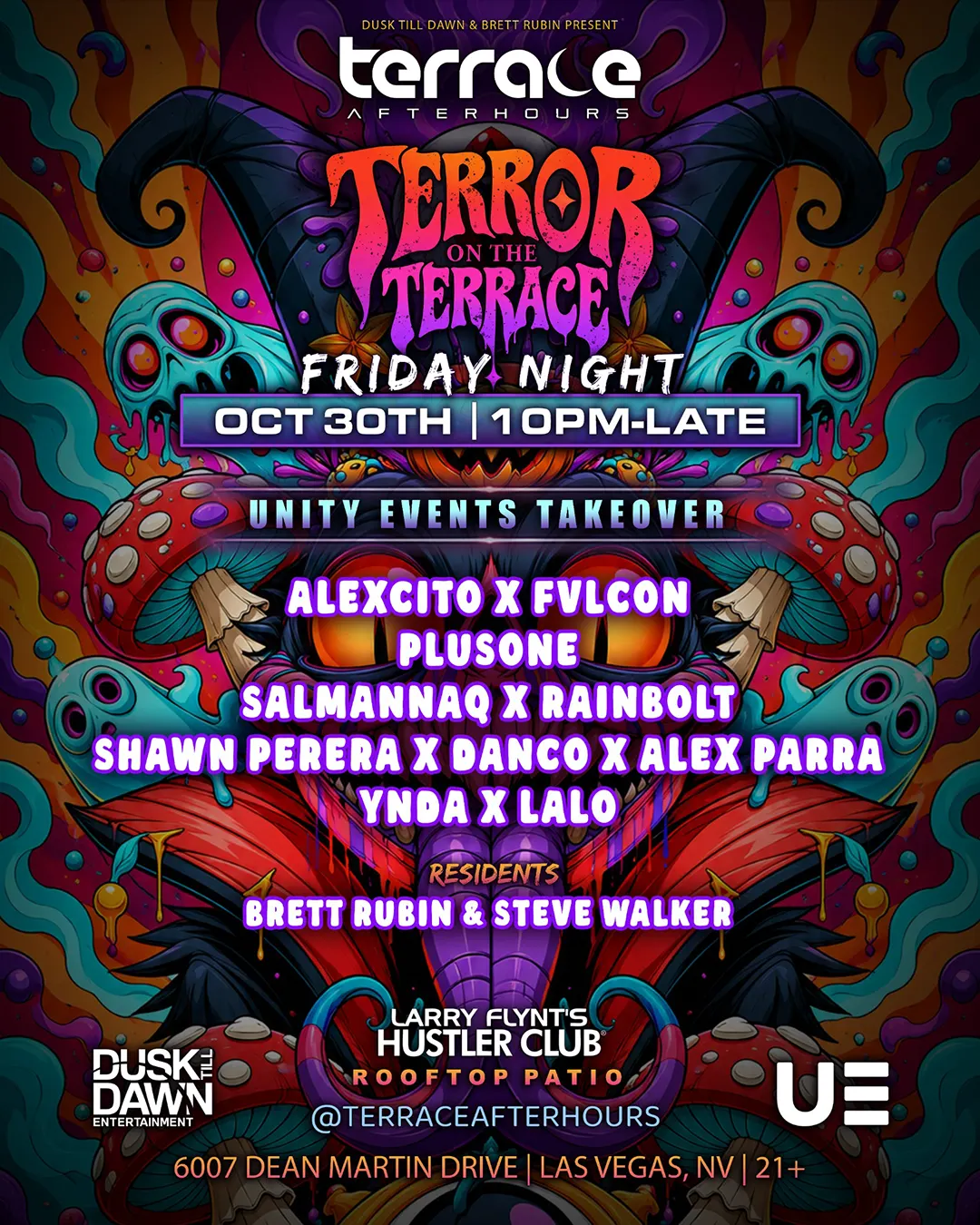 TERROR ON THE TERRACE W/ UNITY EVENTS 🔮🕷️