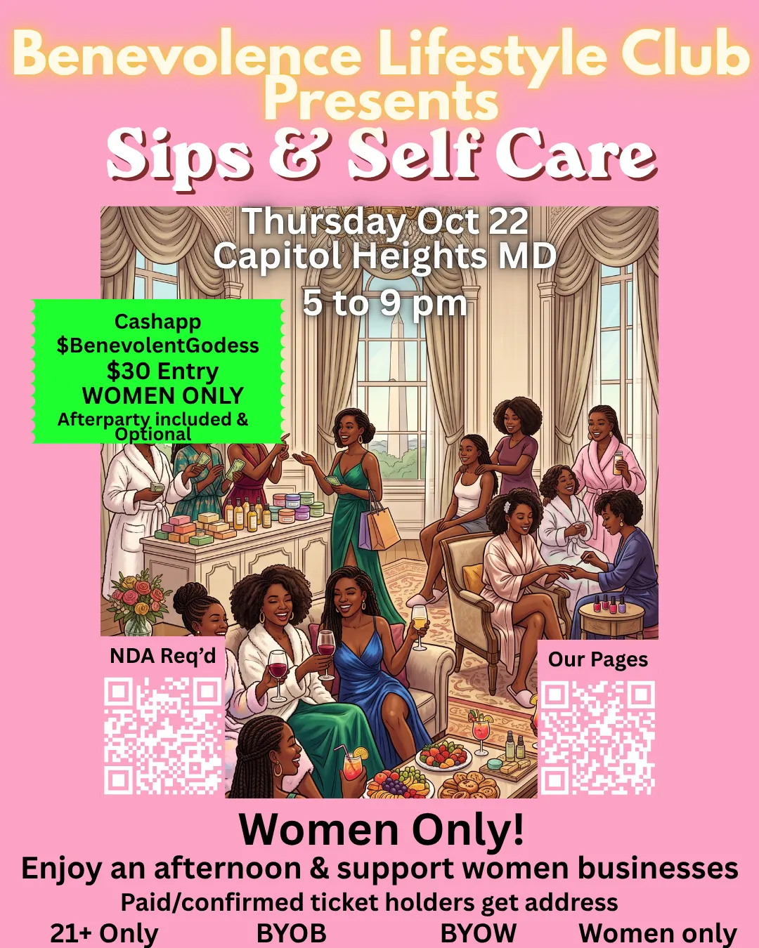 Sips & Self Care WOMEN ONLY