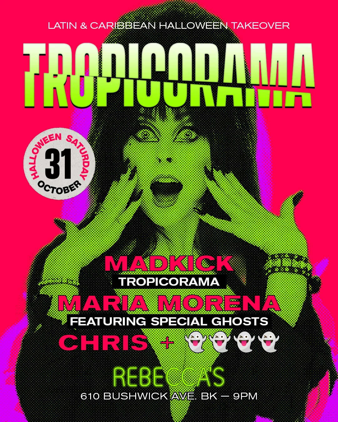 Halloween Tropicorama: Latin & Caribbean Party @ Rebeccas Bar
