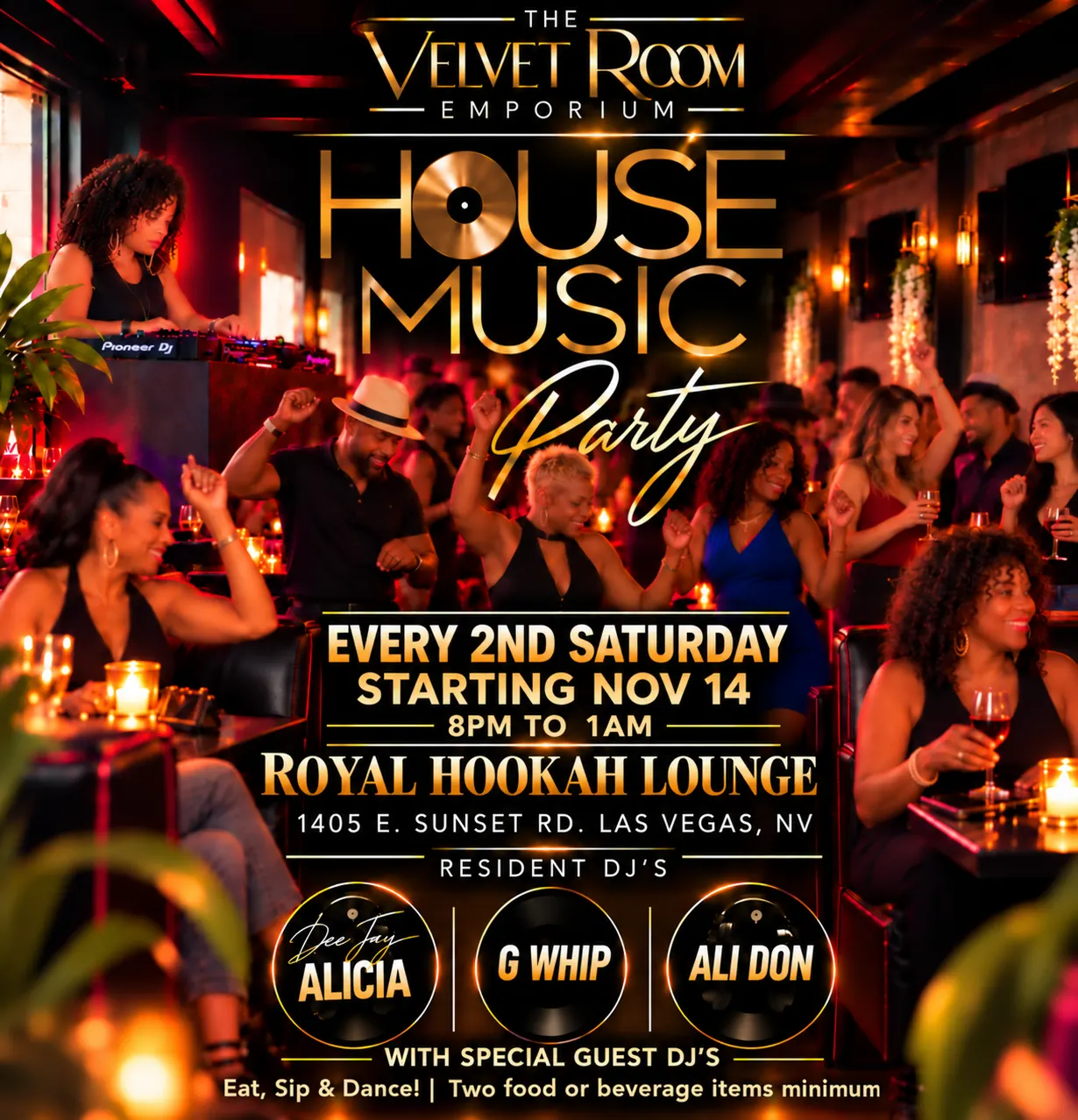 The Velvet Room Emporium: Get Down Saturday Night House Music Party