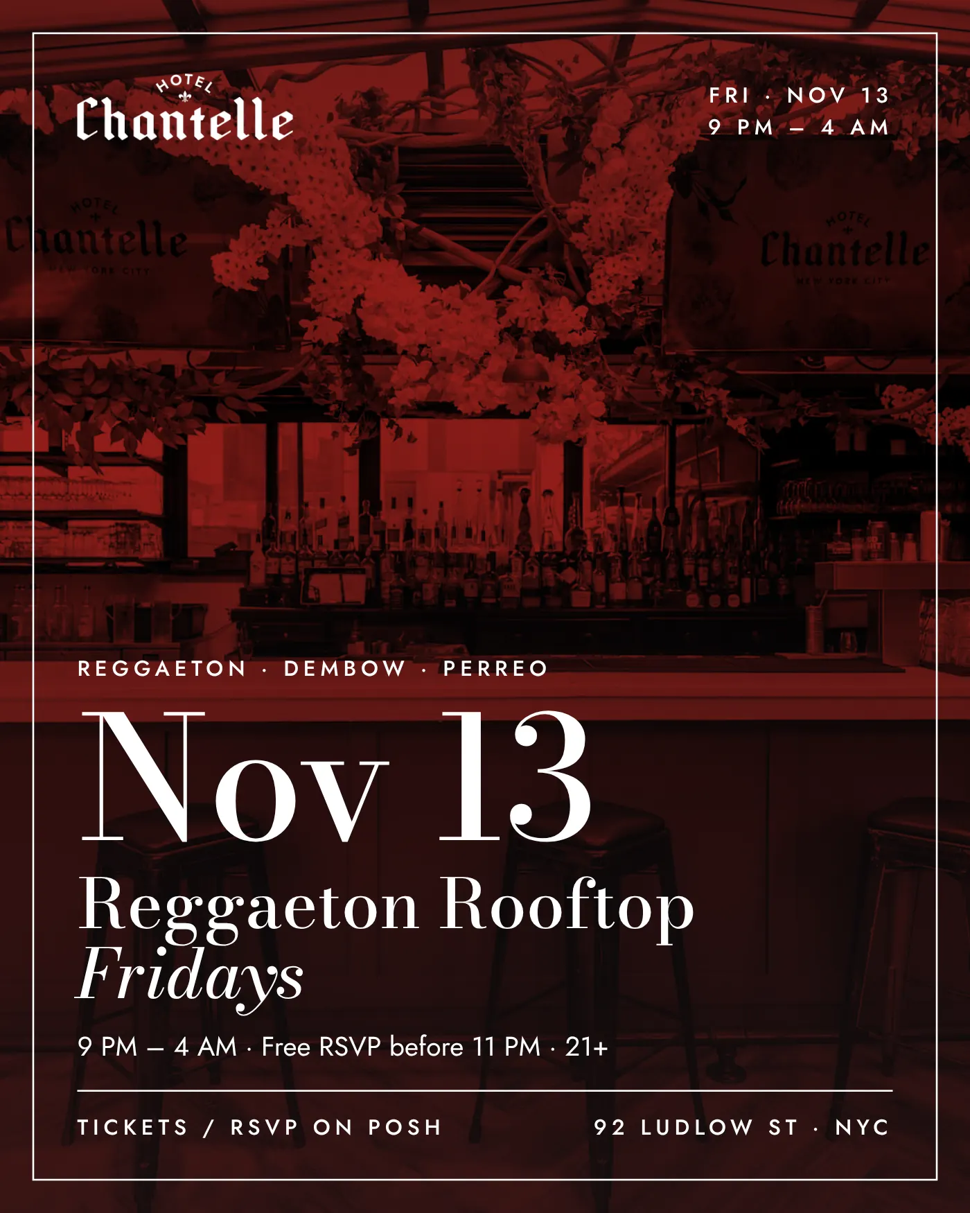 Reggaeton Rooftop Fridays