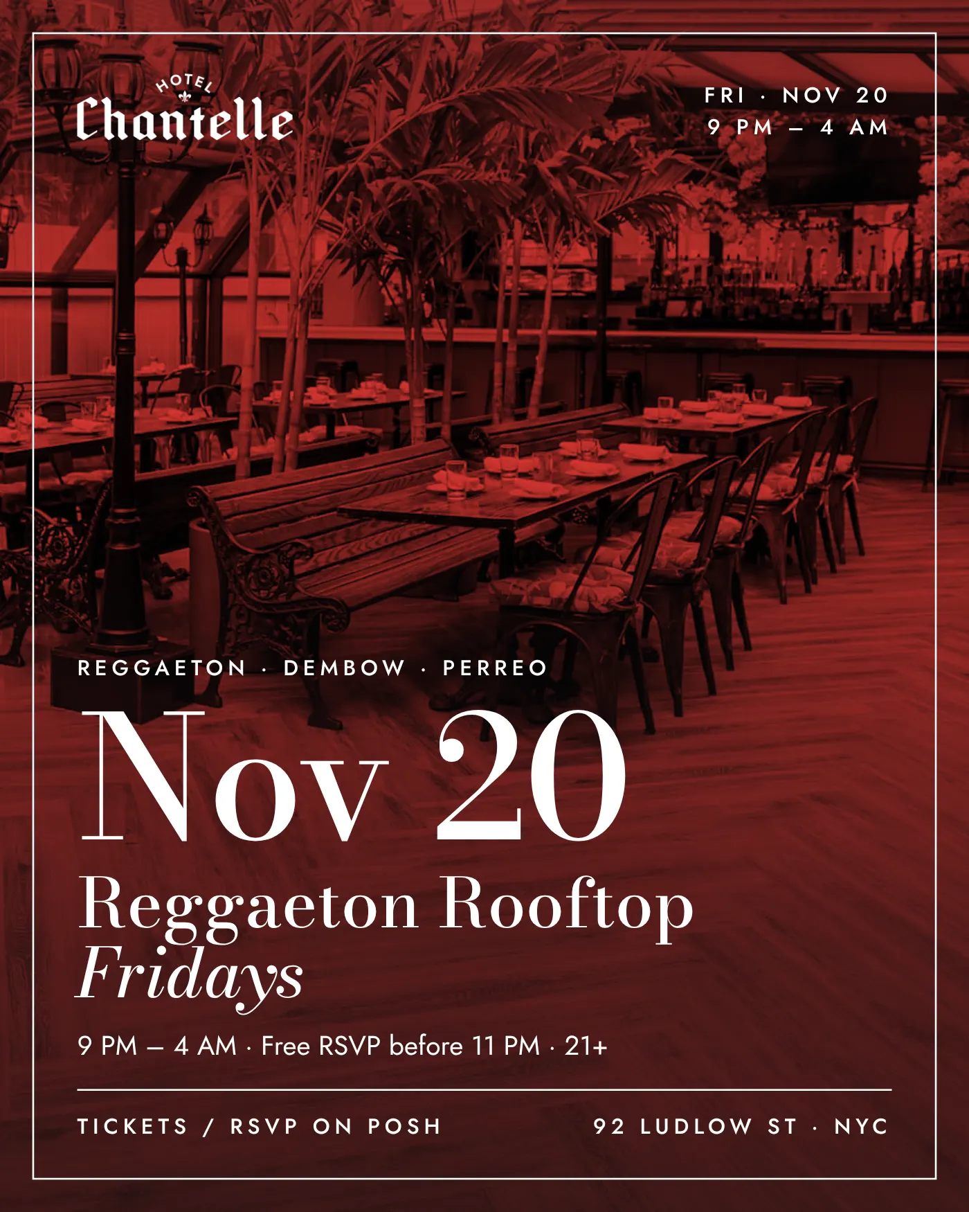 Reggaeton Rooftop Fridays