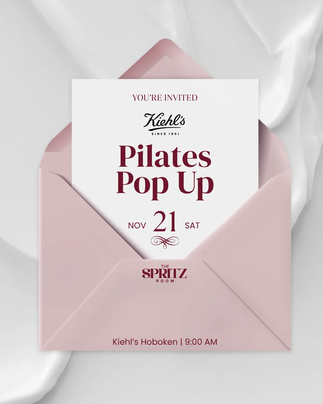 Kiehl's Pilates Pop Up - Nov 21