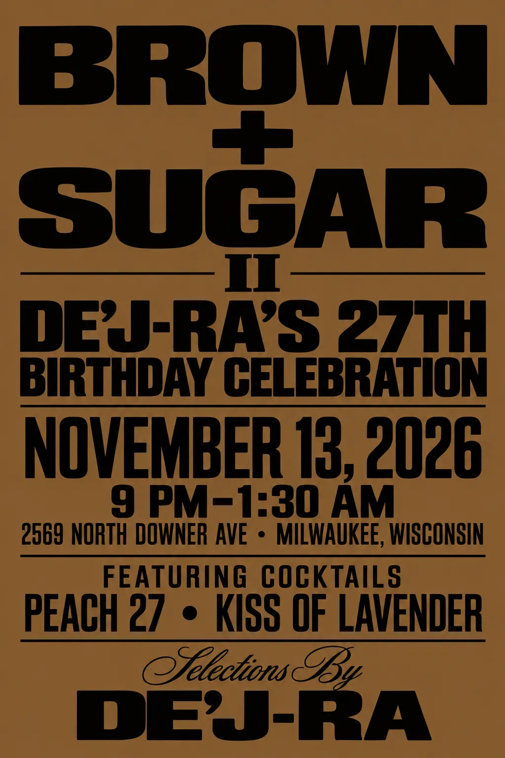 BROWN + SUGAR