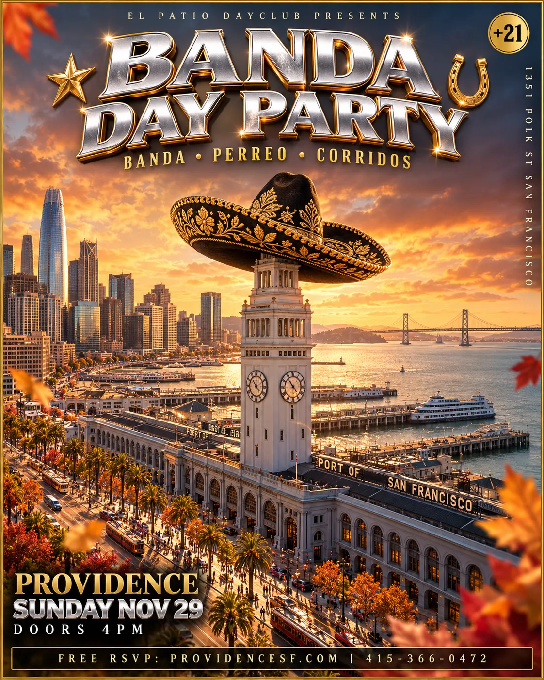 Banda Day Party: Banda, Perreo y Corridos at Providence SF