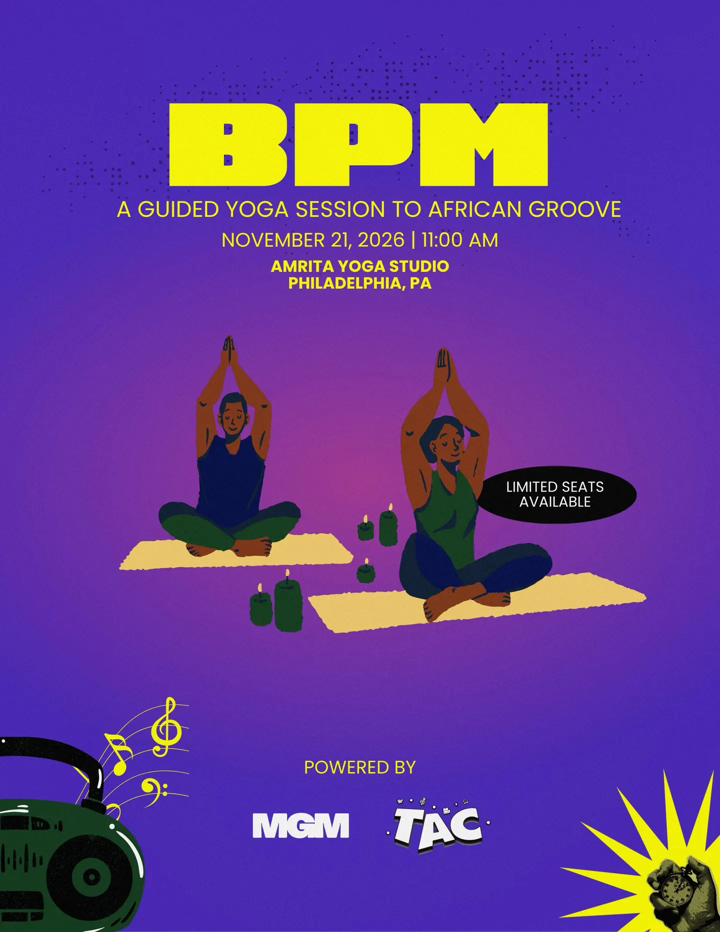 BPM: Afrobeats Yoga Session