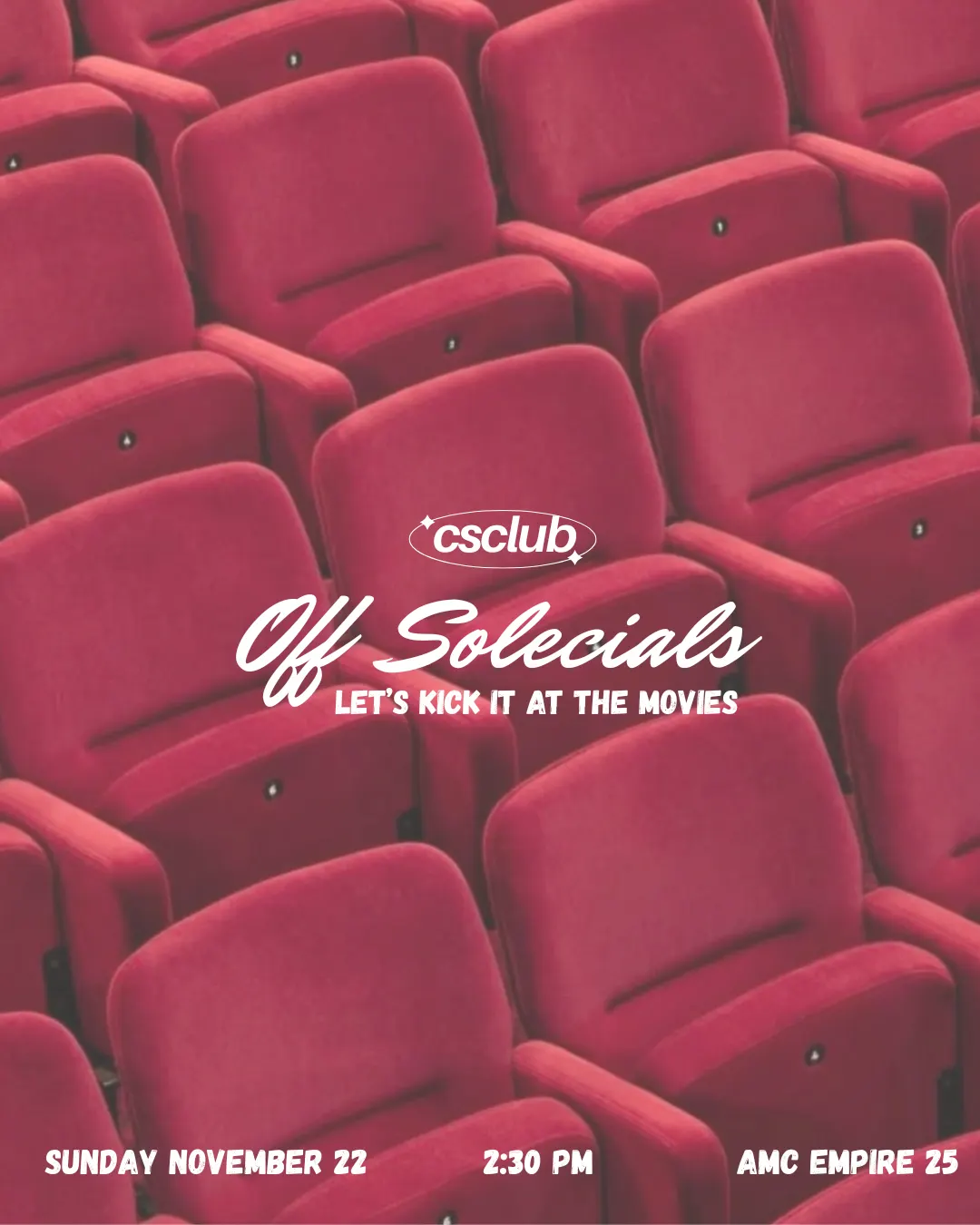 OFF SOLECIALS: A NYC MOVIE KICKBACK w/SOLE.