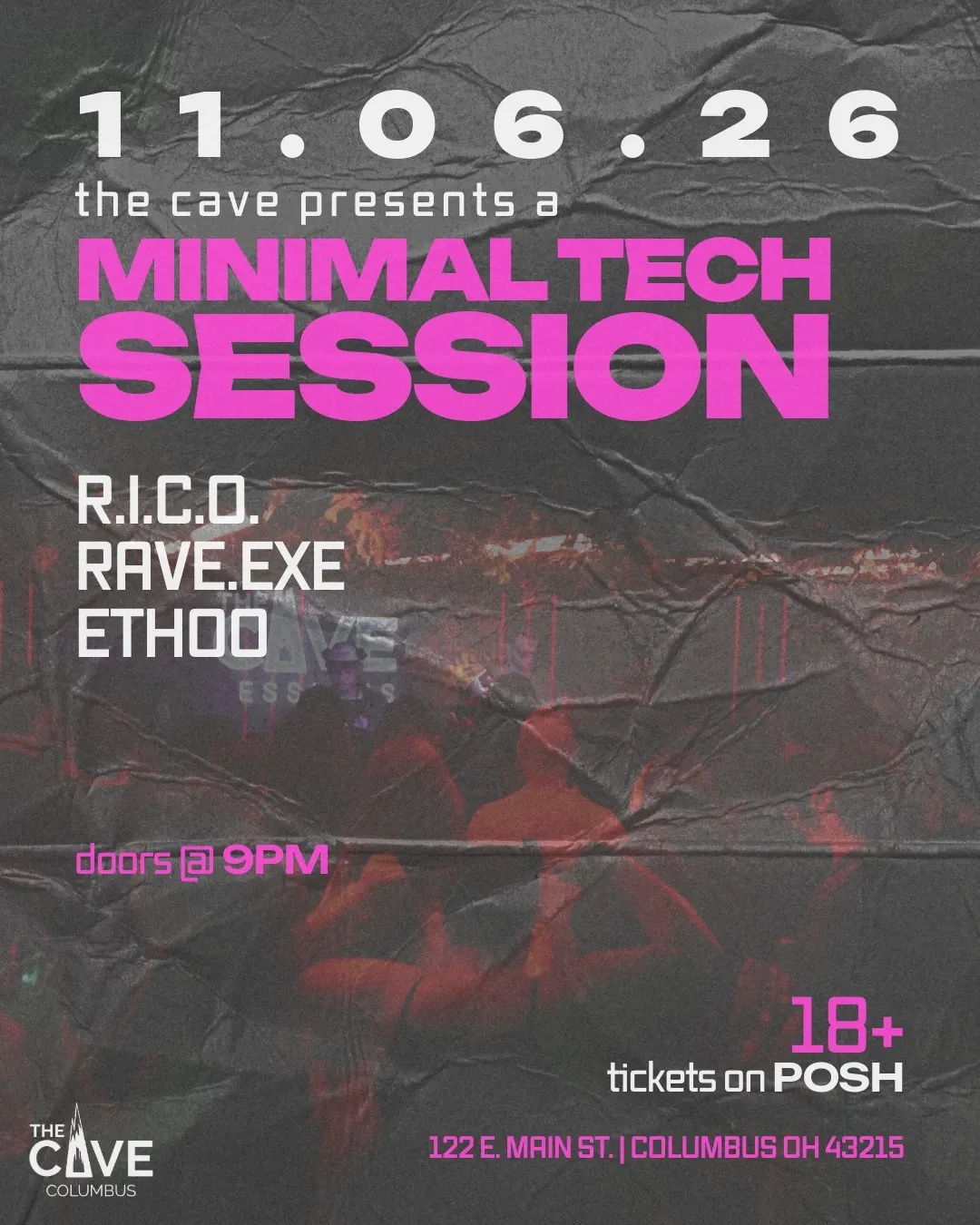 The Cave Presents: MINIMAL TECH SESSION