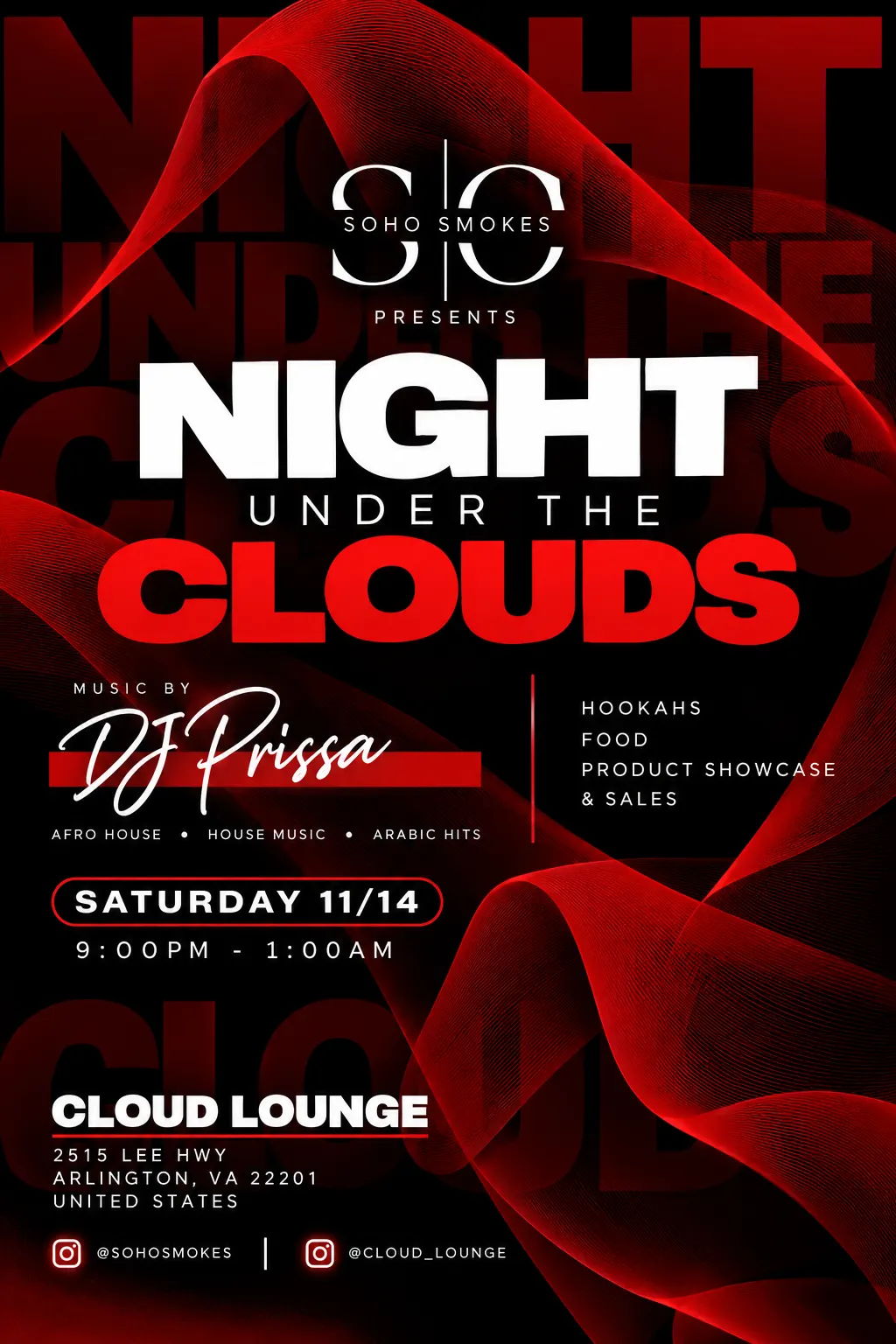 NIGHT UNDER THE CLOUDS