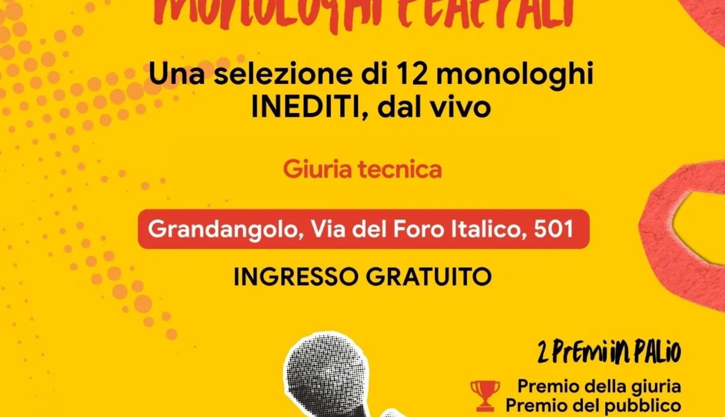 18.10 CONTEST MONOLOGHI TEATRALI - L’ANGOLO CULTURALE