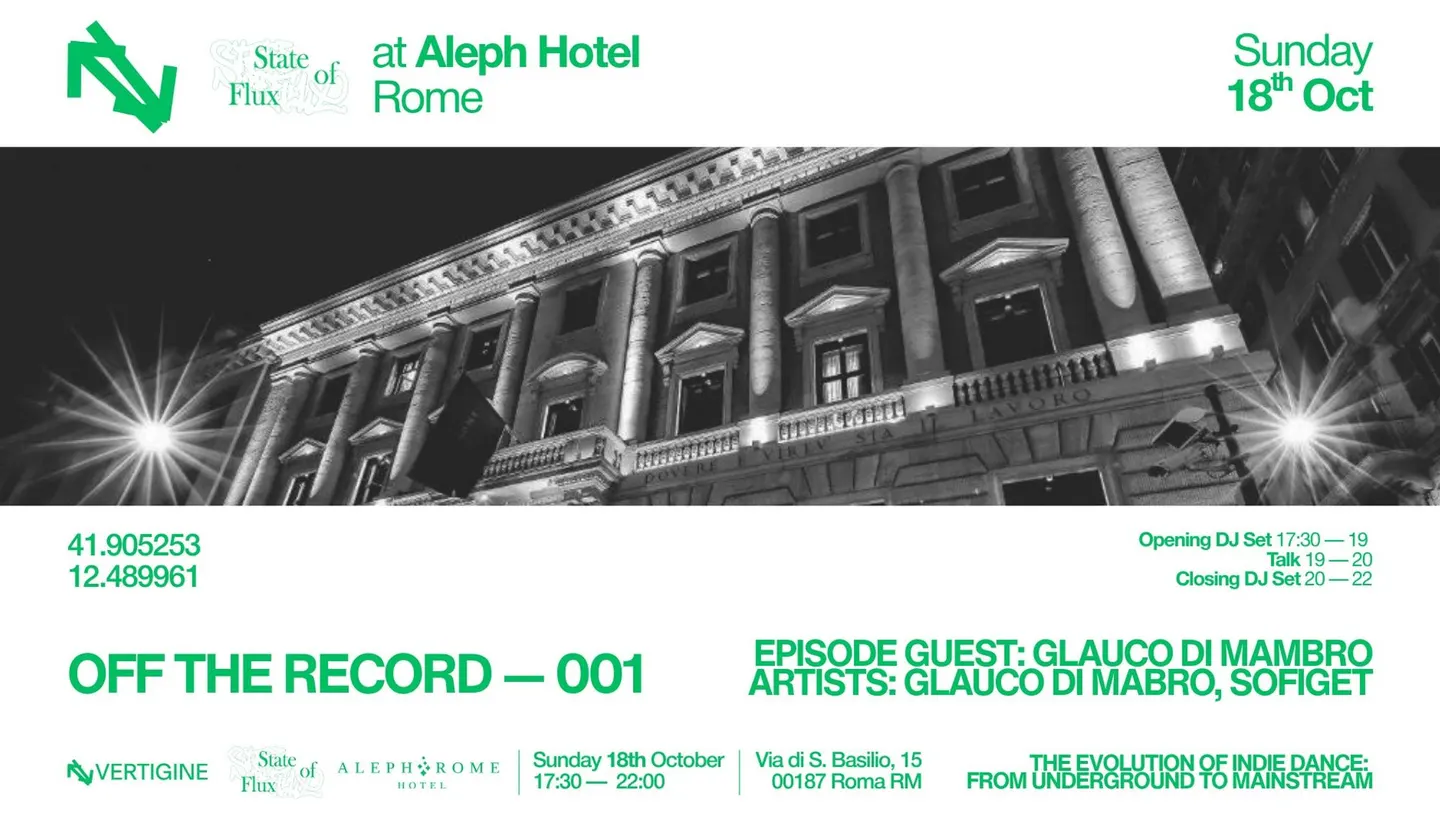 18.10 - OFF THE RECORD 001 by State Of Flux & Vertigine - Glauco Di Mambro, Sofiget