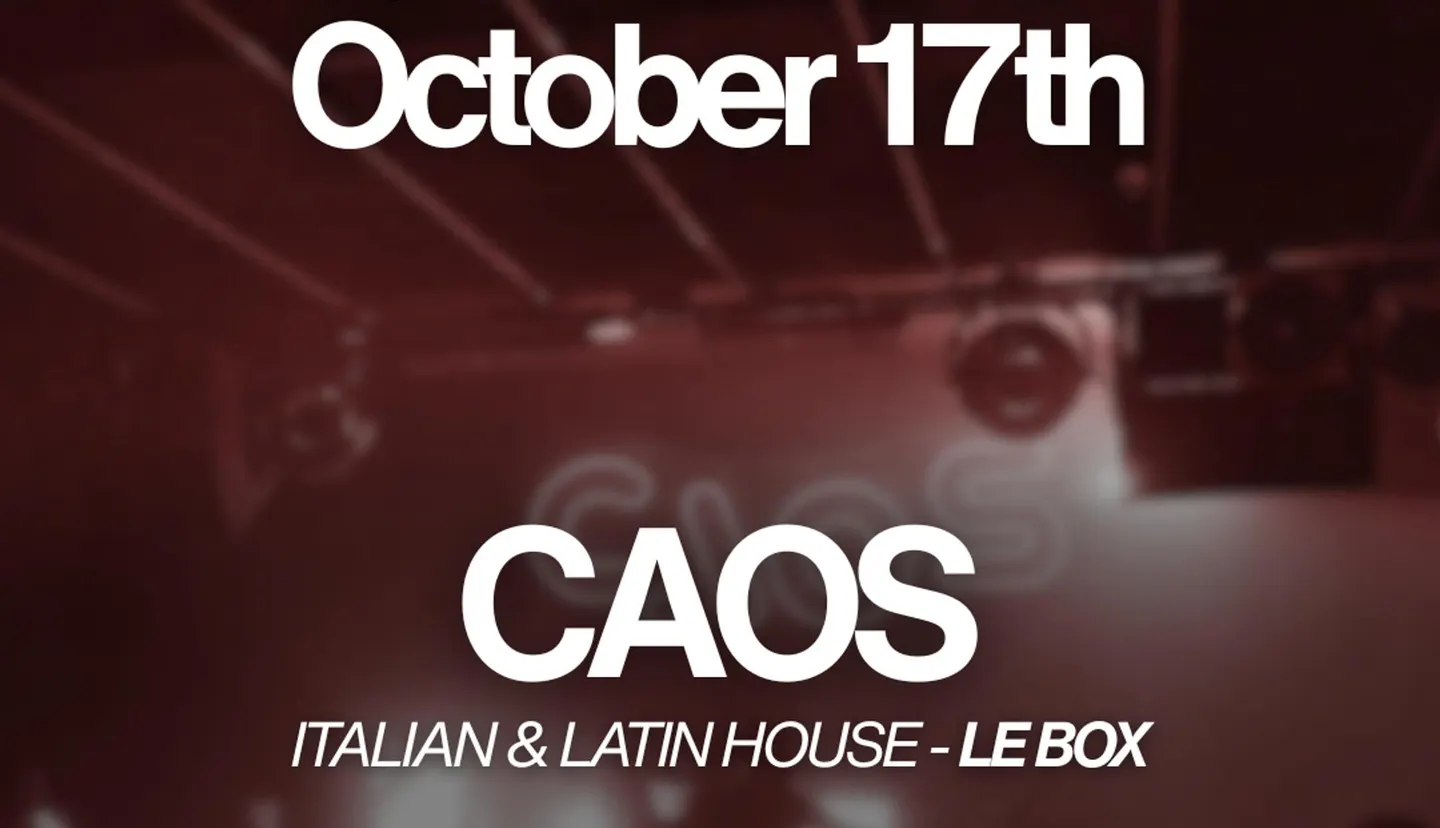 CAOS - SATURDAY / One (Le Box)