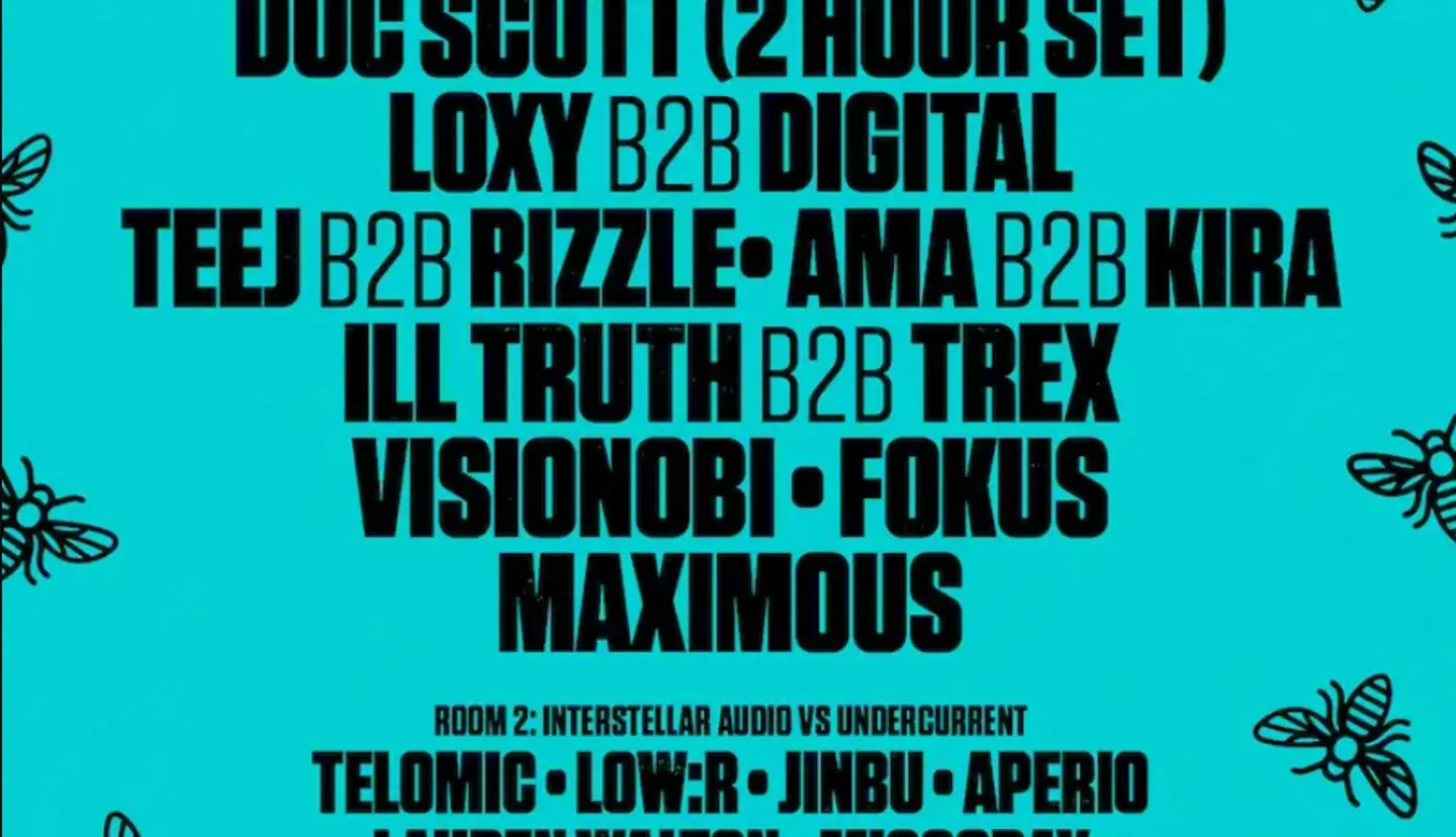 Doc Scott, Ama (UK), DIGITAL, FOKUS (Live), Ill Truth, TREX, Rizzle, Visionobi