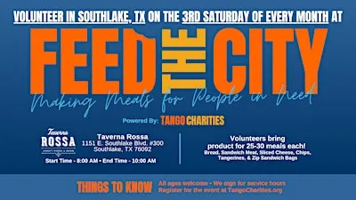 Feed The City Southlake: Making Meals for People In Need