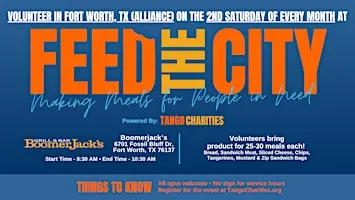 Feed The City Fort Worth (Alliance): Making Meals for People In Need