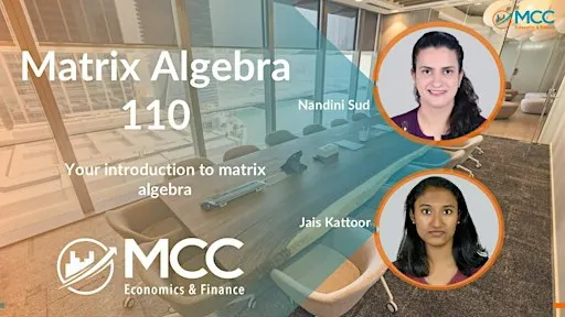 Matrix Algebra 110 - Solving Linear Systems