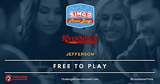 Weekly SINGO Music Bingo Nights at Rivershack Tavern - Jefferson