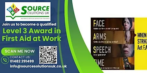 Level 3 Award in First Aid at Work - 3 Day Course - £240