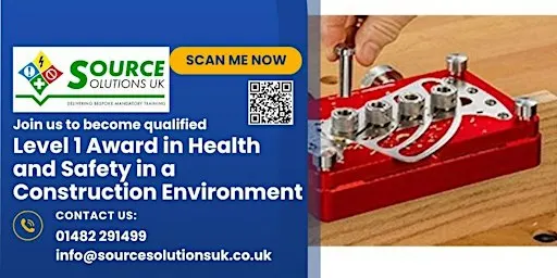 1 Day Level 1 Health & Safety in a Construction Environment - £144