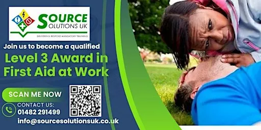 Level 3 Award in First Aid at Work - 3 Day Course - £240
