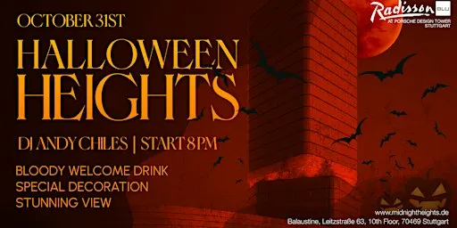 Halloween Heights- die Halloween Party im Radisson Blu Porsche Design Tower