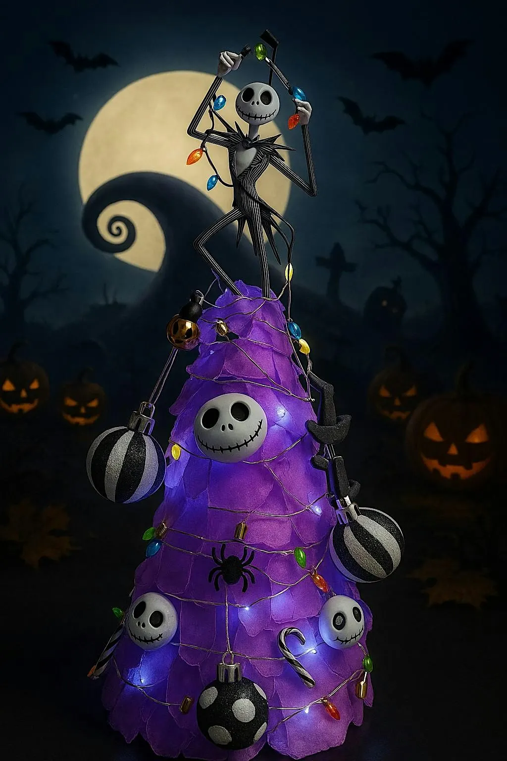 NIGHTMARE BEFORE CHRISTMAS Sea Glass Tree Class