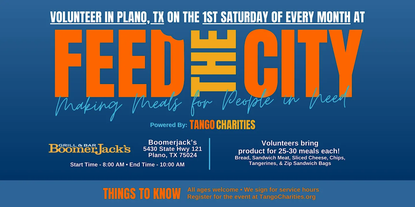 Feed The City Plano: Making Meals for People In Need
