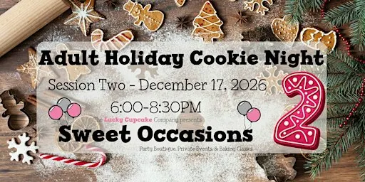 Adult Holiday Cookie Night- Session 2
